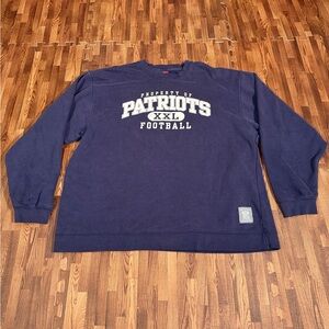 Reebok Gridiron Classic NEW ENGLAND PATRIOTS XXL Football Size XL Sweatshirt